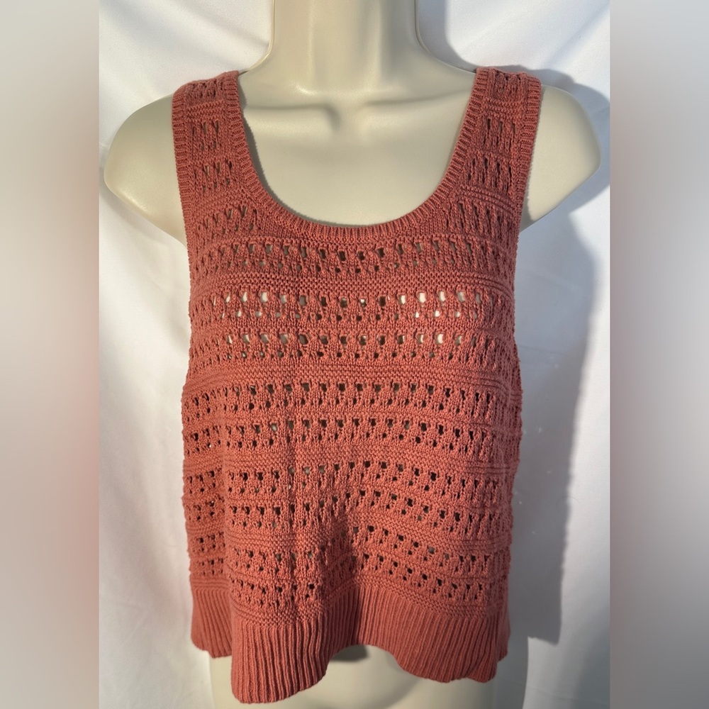 Pink Crochet Tank